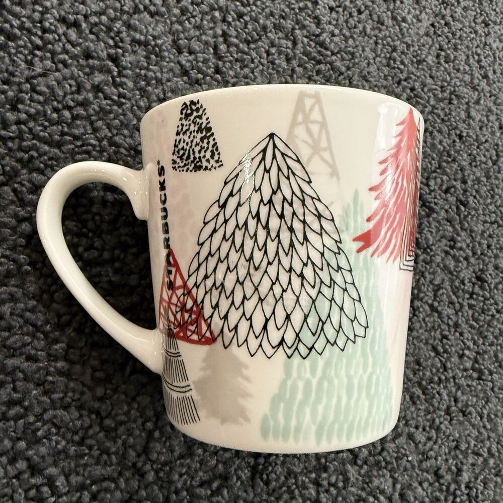 Starbucks Christmas Trees 2017 Ceramic Coffee Mug Cup 18 oz